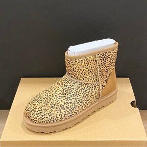 UGG Women's Classic Mini Speckles Chestnut Short Ankle Boots Bootie Shoes NEW